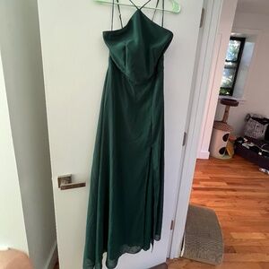 Birdy Grey Juliet Chiffon Dress in Emerald Green